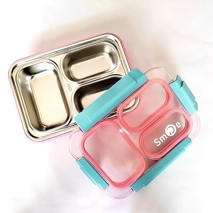 Smile Stainless Steel Lunchbox ( Ru 2559 6L8 Item No.: 710Ml)