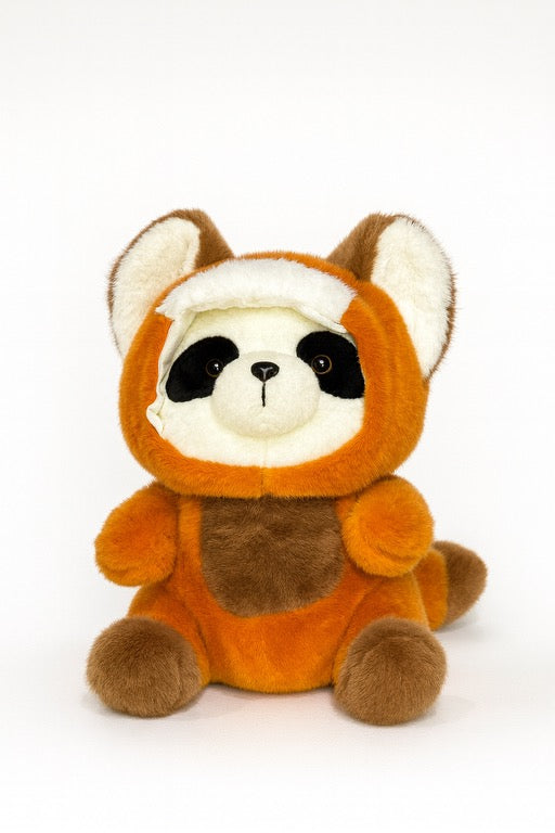 Snugtail - Pom Pom The Panda In Red Panda Hoodie