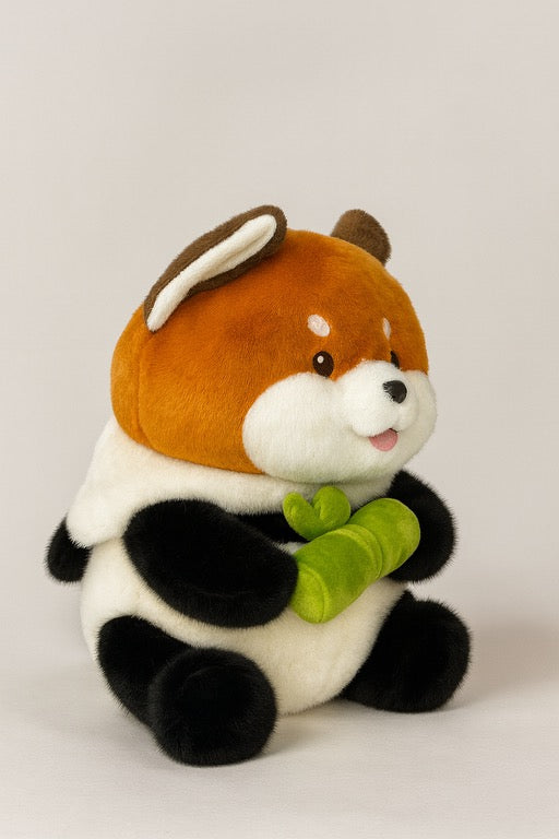 Snugtail - Bao The Red Panda In Panda Hoodie