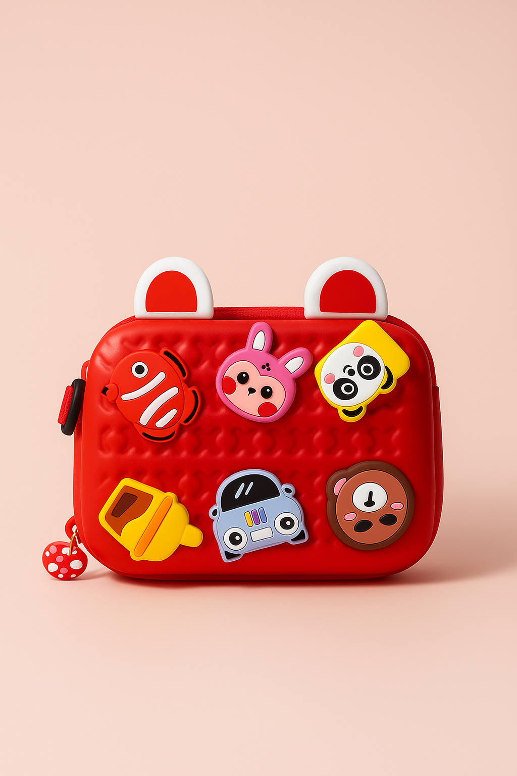 Side Sling Bag with Charms | Crocs Style Kids Sling Bag | Cute EVA Crossbody Bag with Animal Charms | Lightweight Waterproof Jelly Side Bag for Boys & Girls | Fun Travel & Everyday Use Bag