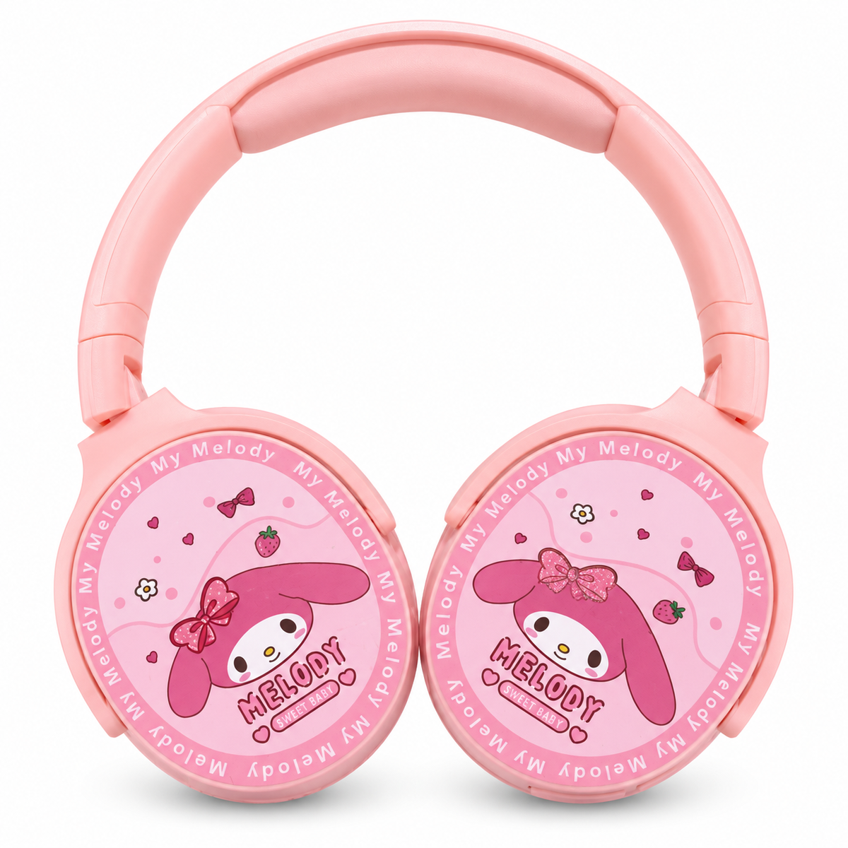 My Melody Wireless Headphones & Plush Tote Bag Gift Set with Type-C Charging Cable