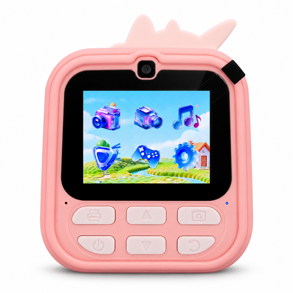 Instant Print Camera for Kids with Selfie Camera, Video, Games & Print Paper Roll