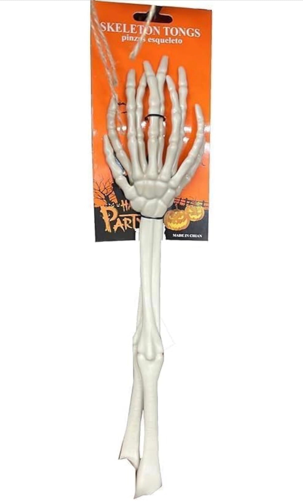Skeleton Hand Tongs for Halloween Party – Spooky Bone Serving Tongs for Snacks, Candy & Treats | Halloween Party Supplies, Table Decor & Prank Prop