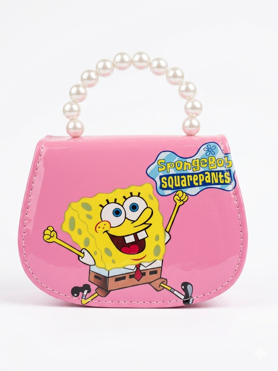 Kids Fashion Crossbody Purse for Girls | Cartoon Print Mini Sling Bag