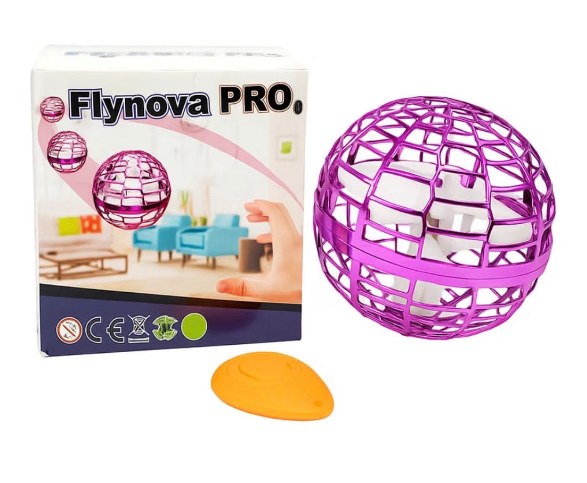 Flying Spinner Ball for Kids – Hand-Controlled Boomerang Orb with Colourful LED Lights, 360° Spinning Flying Toy That Returns to You | USB Rechargeable Mini Drone Ball | Gift for Boys & Girls 8+ Years