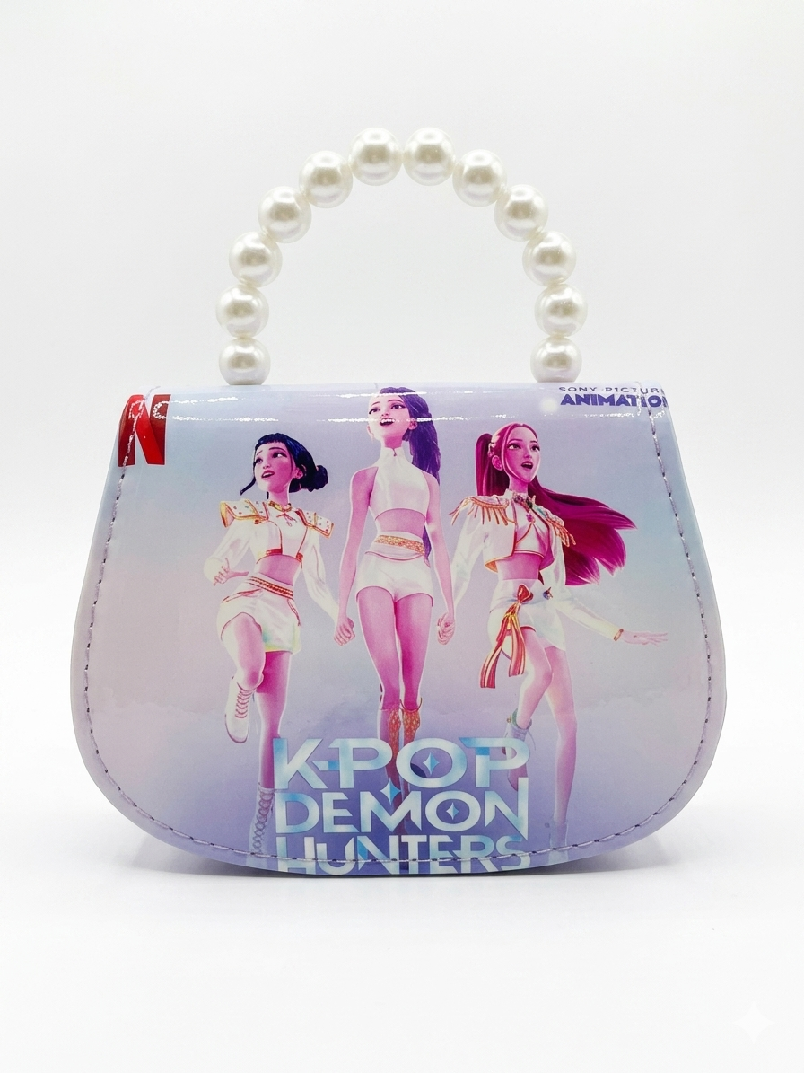 Kids Fashion Crossbody Purse for Girls | Cartoon Print Mini Sling Bag