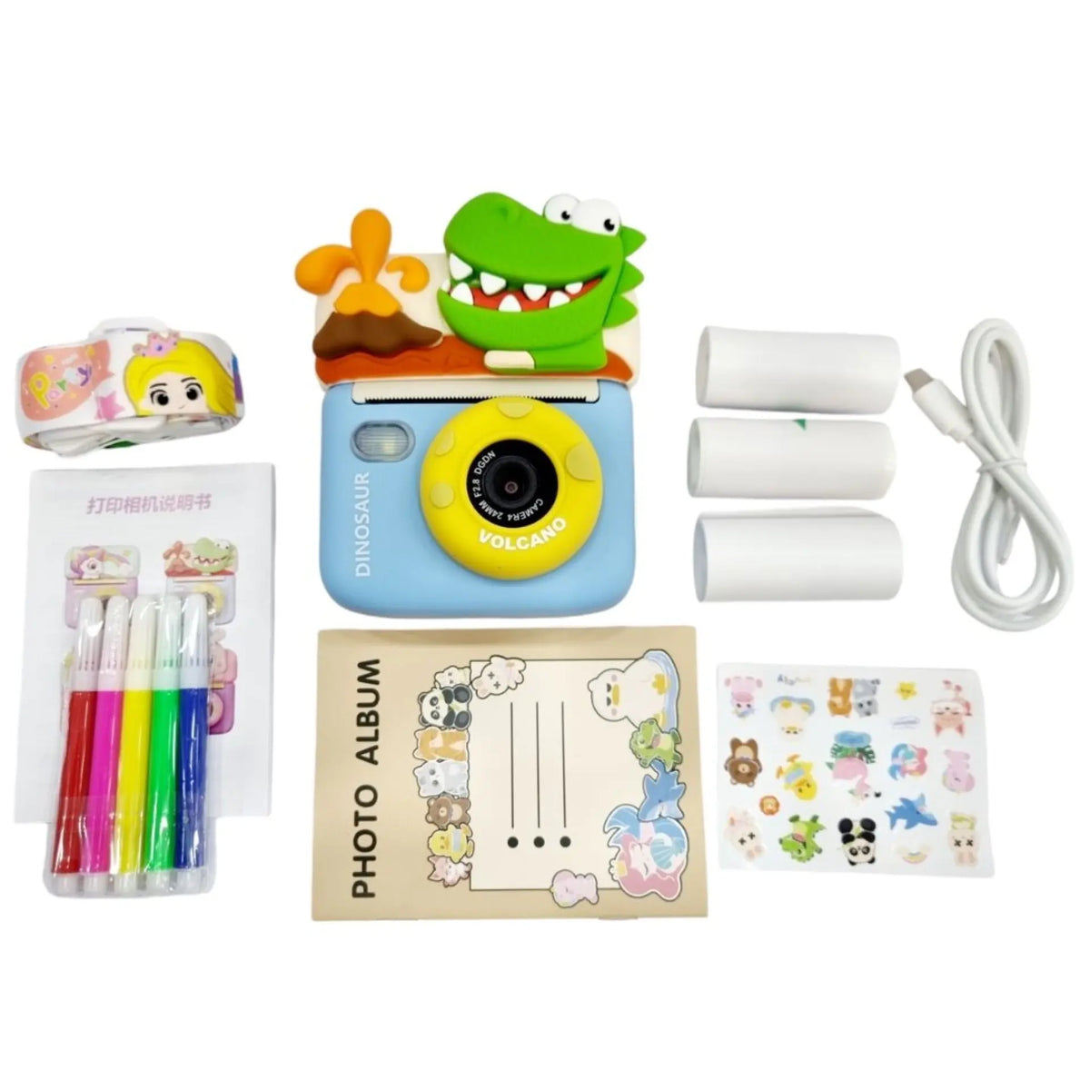 Instant Print Camera for Kids with Video – Flip Screen Digital Camera