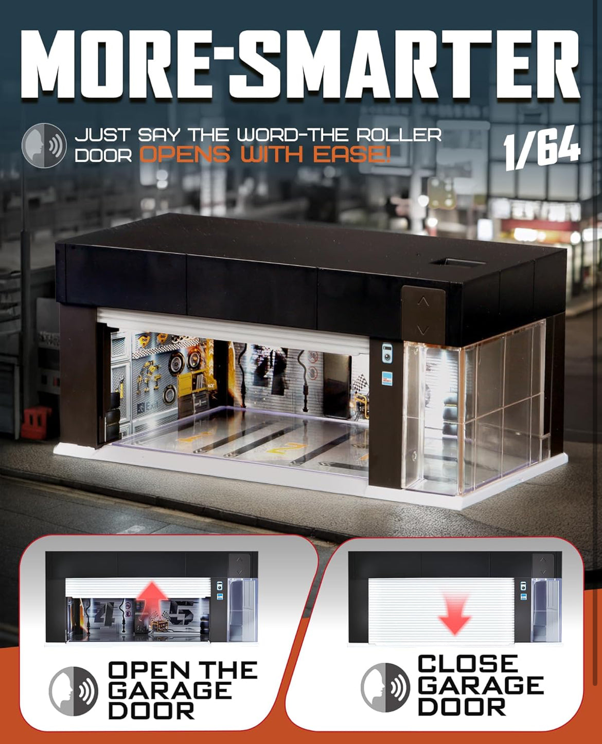 1/64 electric garage 