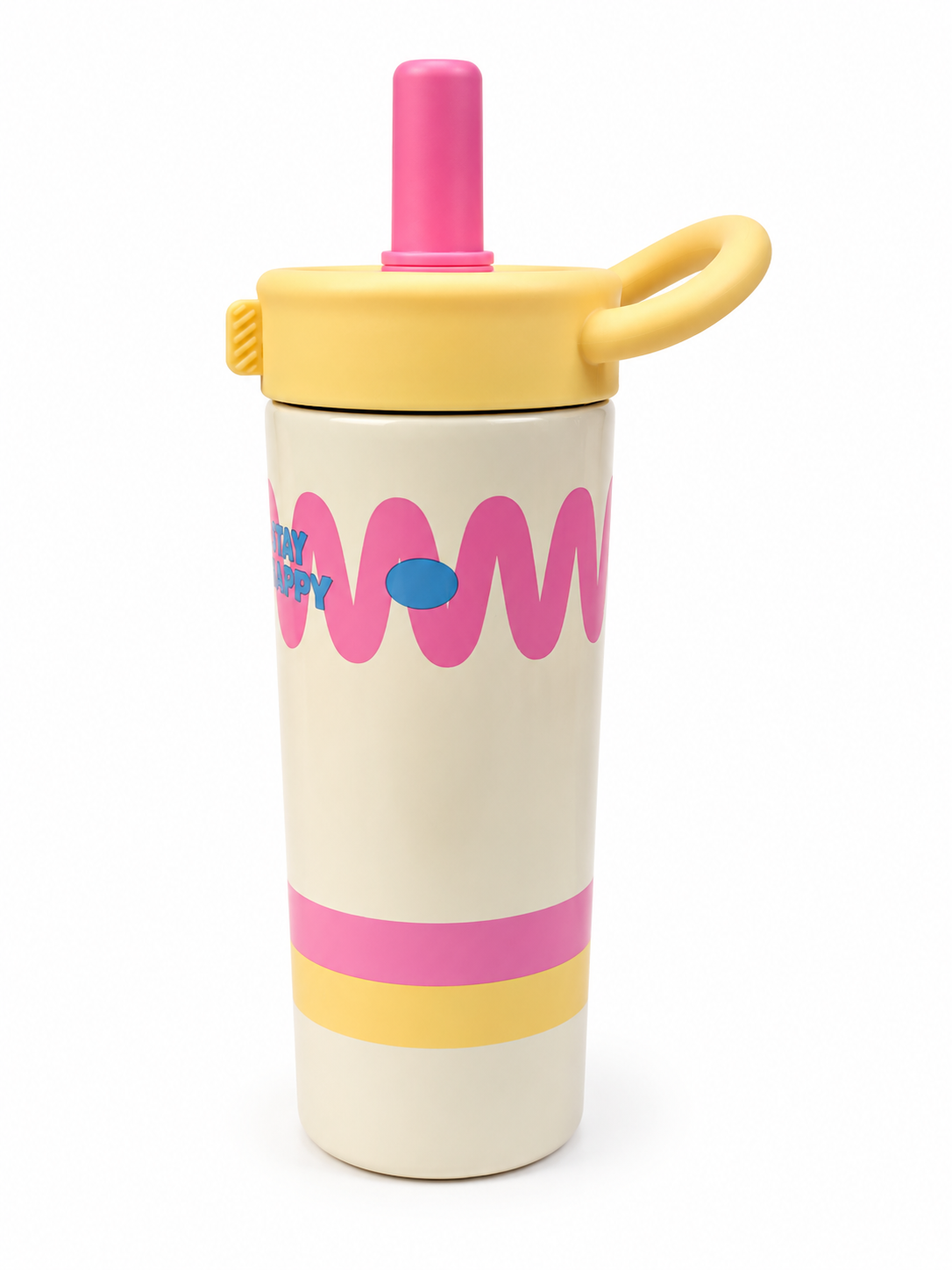 750ml Stainless Steel Tumbler with Straw & Handle | Leakproof Travel Sipper Bottle
