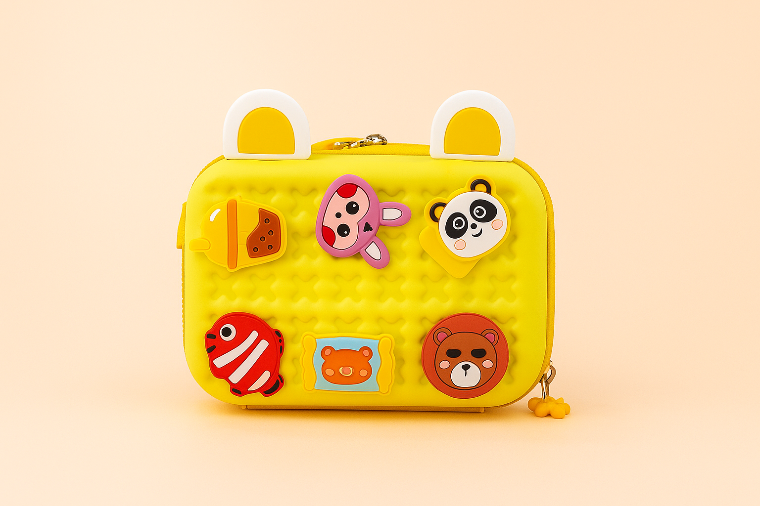 Side Sling Bag with Charms | Crocs Style Kids Sling Bag | Cute EVA Crossbody Bag with Animal Charms | Lightweight Waterproof Jelly Side Bag for Boys & Girls | Fun Travel & Everyday Use Bag