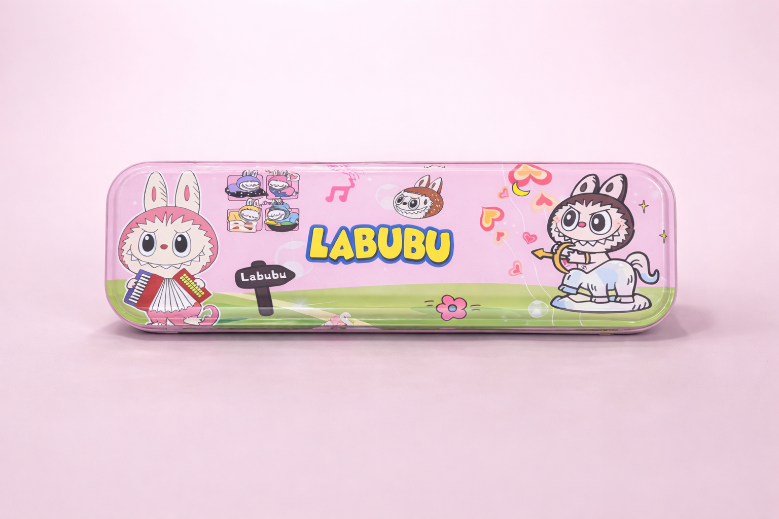 Labubu Cartoon Stationery Set for Kids | Cute Pencil Box with Writing Essentials