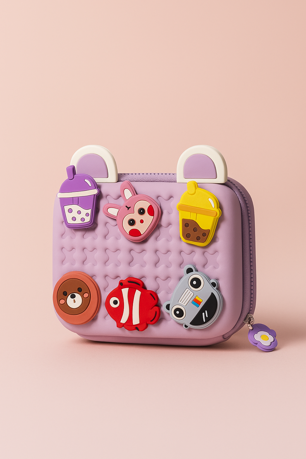 Side Sling Bag with Charms | Crocs Style Kids Sling Bag | Cute EVA Crossbody Bag with Animal Charms | Lightweight Waterproof Jelly Side Bag for Boys & Girls | Fun Travel & Everyday Use Bag