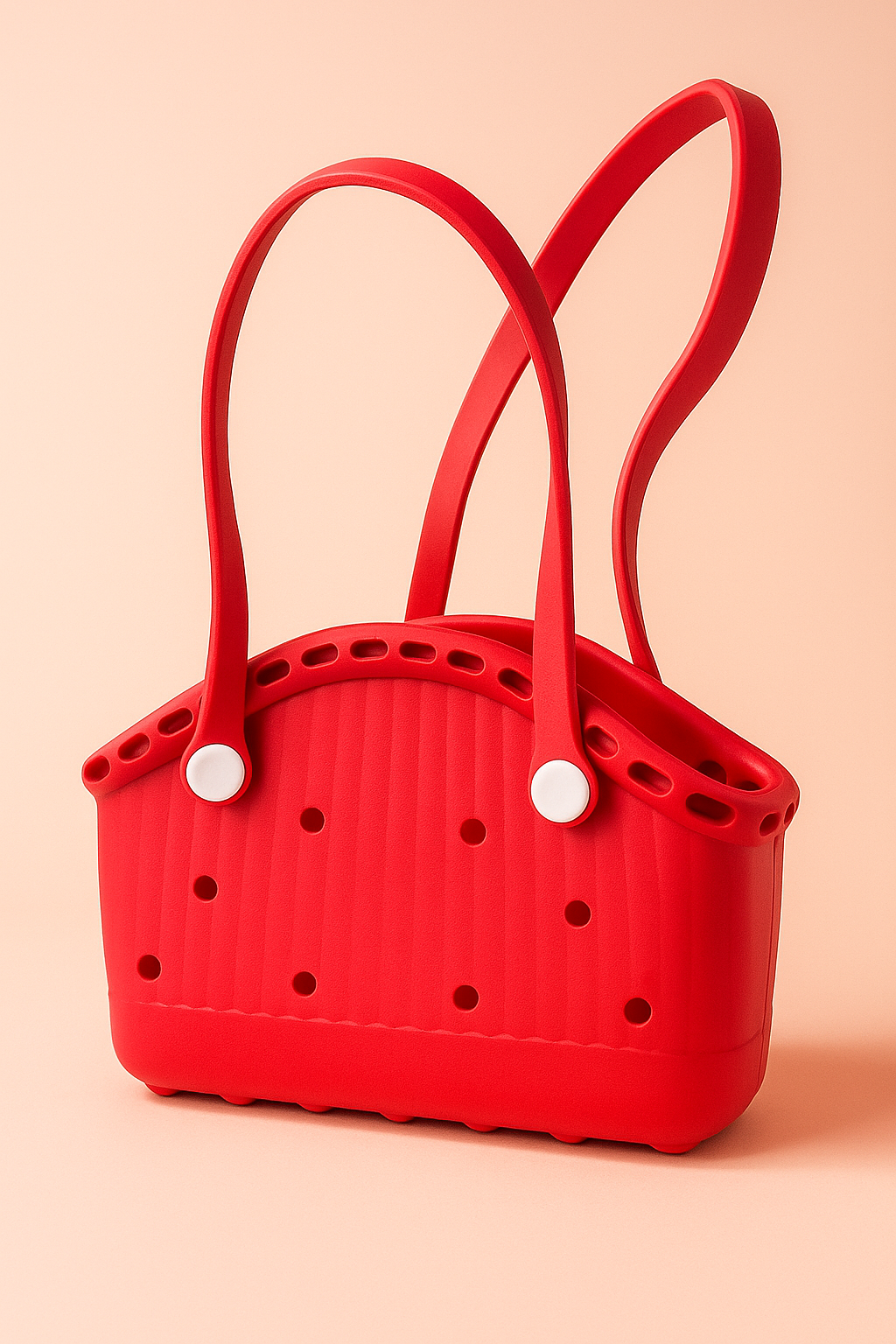 Charmify Carry-All Bag | Trendy Sky Crocs Style Basket Tote Bag | Waterproof EVA Jelly Handbag with Fun Charms | Large Capacity Beach, Travel & Daily Use Bag for Girls