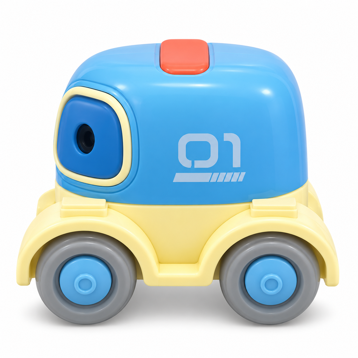 Robot Car Pencil Sharpener for Kids, Cute Desk Sharpener with Shavings Container