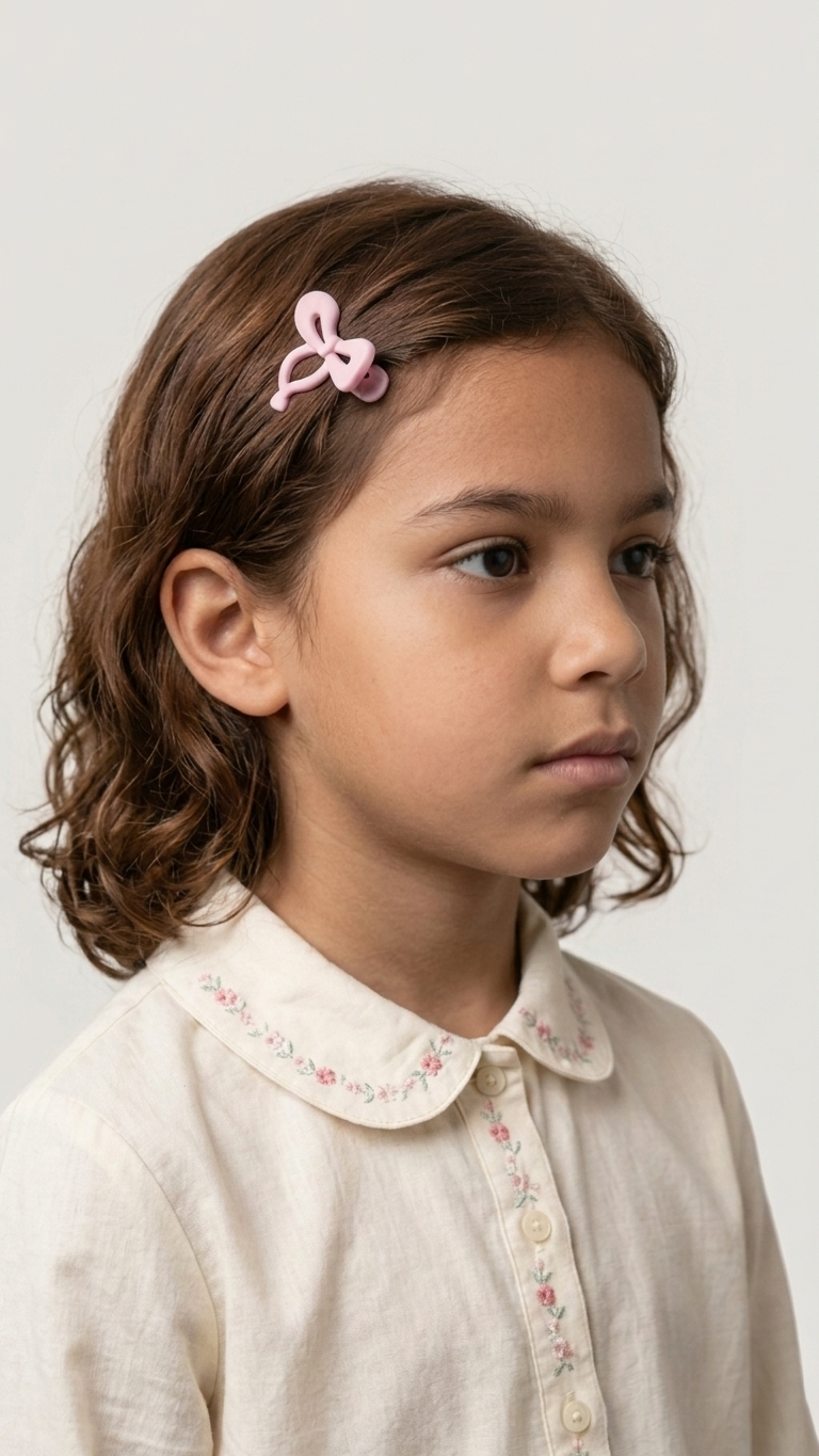 Mini Bow Hair Claw Clips for Girls – Set of 20 Multicolour Pastel Bow Clips in Hexagon Gift Box | Matte Finish | Small Claw Clip for Kids, Teens & Women | Everyday Hair Accessories | Birthday Gift