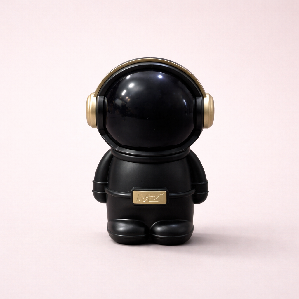 Space Adventure Astronaut Bluetooth Speaker – LED Color-Changing Helmet, Portable Wireless Mini Speaker with Galaxy Light Show, Gift Box Included – Blue
