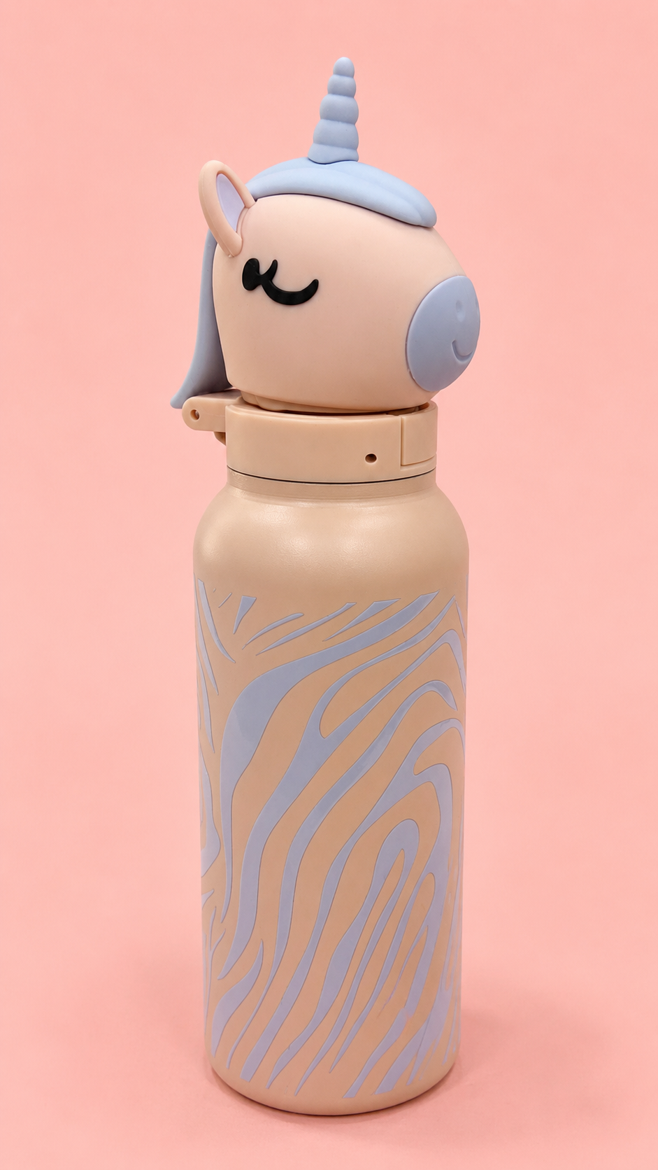 Harsh Store Kids Water Bottle | Cute 3D Cartoon Animal Sipper Bottle | Stainless Steel Insulated | Leak Proof, BPA Free | School Bottle for Boys & Girls | 580ml