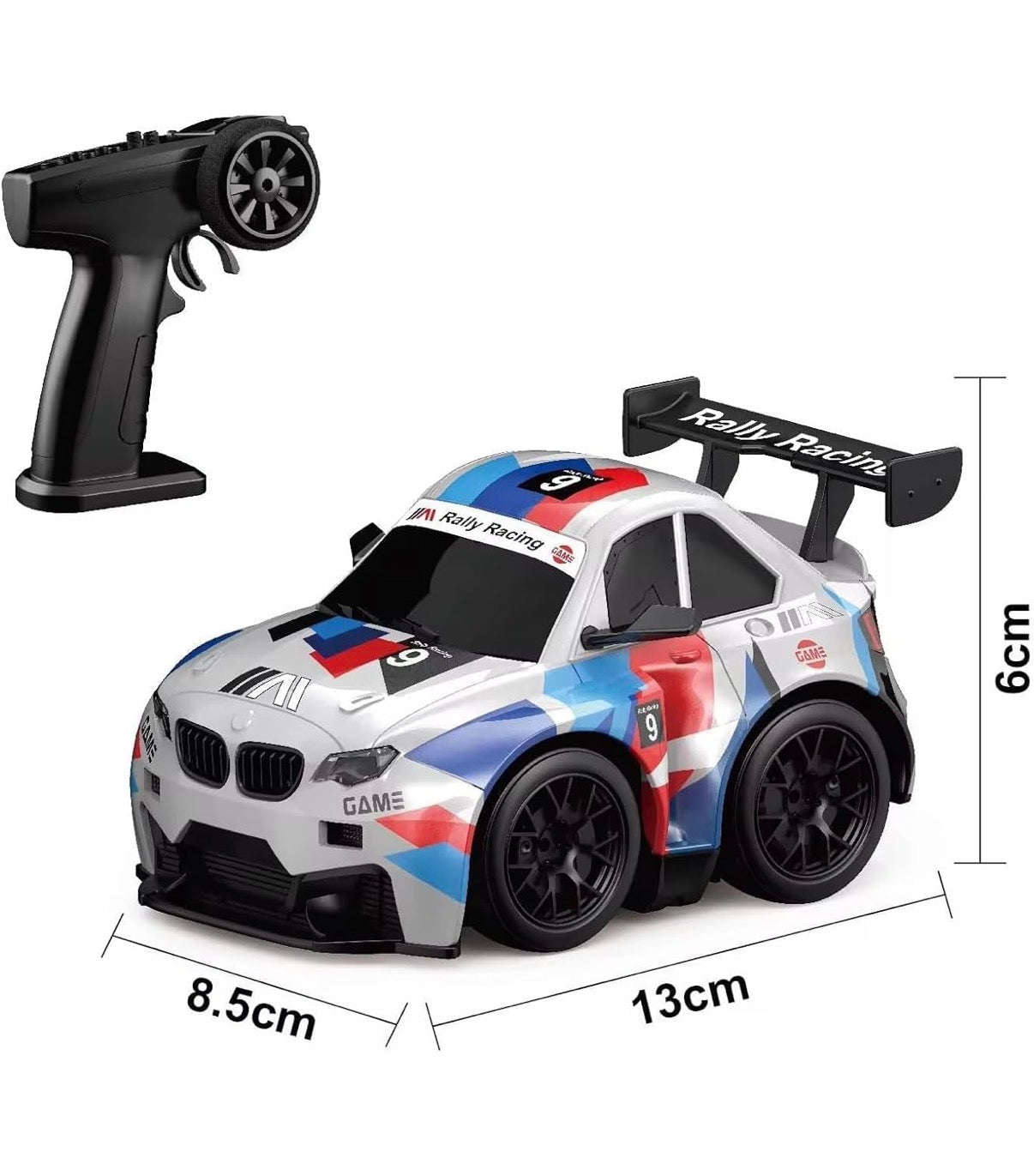RC Spark Drift Racing Car for Kids – 2.4GHz Remote Control Rally Car with Tire Friction Sparks | Short Wheelbase Drift | Shock Absorption | Replaceable Tyres | Age 8+ | Birthday Gift for Boys