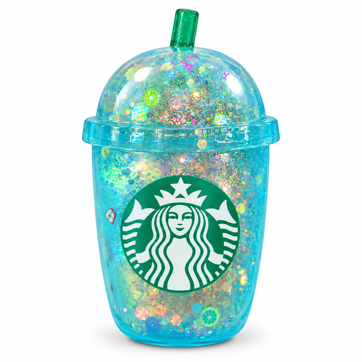 Starbucks Glitter Frappe Cup Squishy Toy, Liquid Glitter Sensory Fidget in 4 Colours