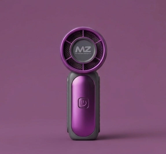 High-Speed Jet Fan | Portable Handheld Mini Fan | 3-Speed Settings | USB Rechargeable | Ultra-Quiet Motor | Perfect for Travel, Commute & Outdoor Use