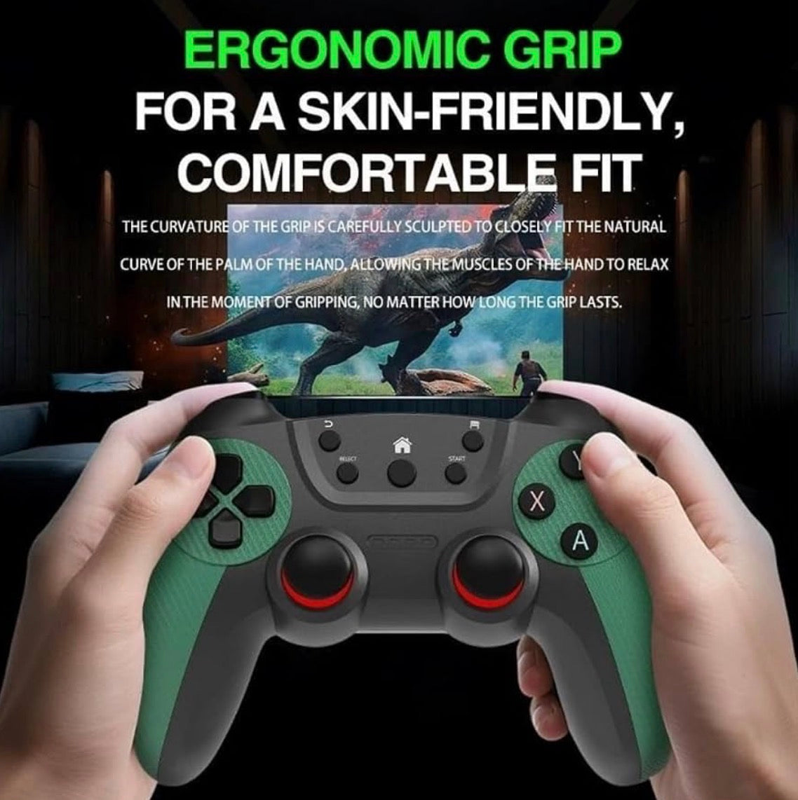 M22 Ultra Wireless Game Stick – Plug & Play TV Gaming Console with 2 Wireless Controllers, 1080P HDMI Output, 2.4G Low-Latency Connection, Retro-Style Video Game Stick for TV – Green