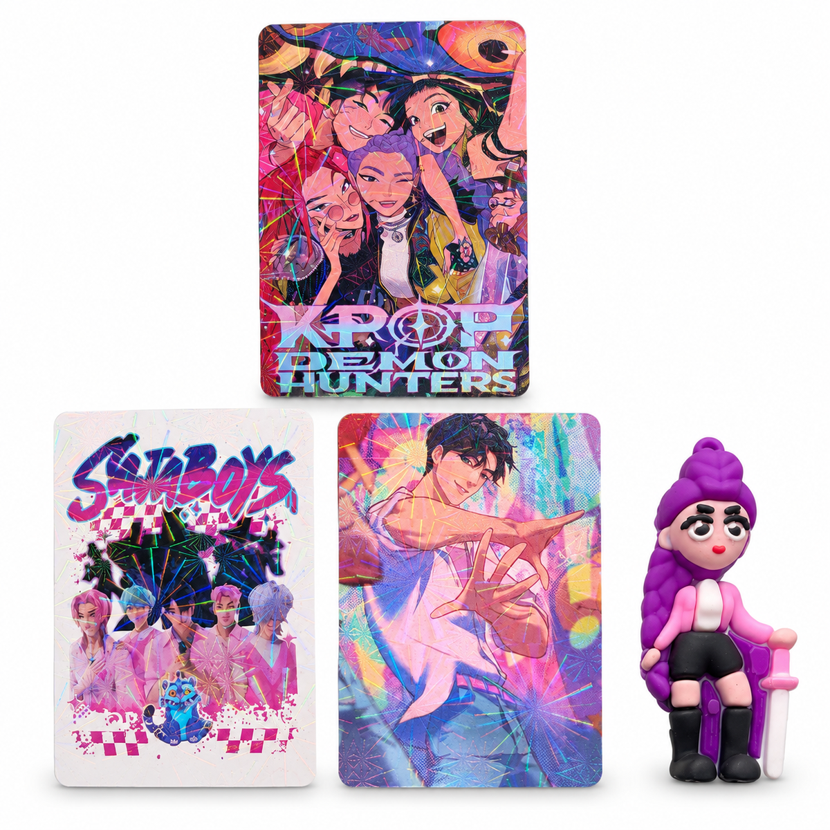 KPop Demon Hunters Mystery Blind Bag with Mini Figure & 3 Holographic Cards