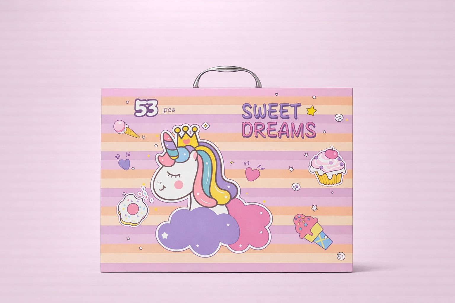 Art & Stationery Set – 53 Pieces | Complete Drawing & Painting Kit for Kids