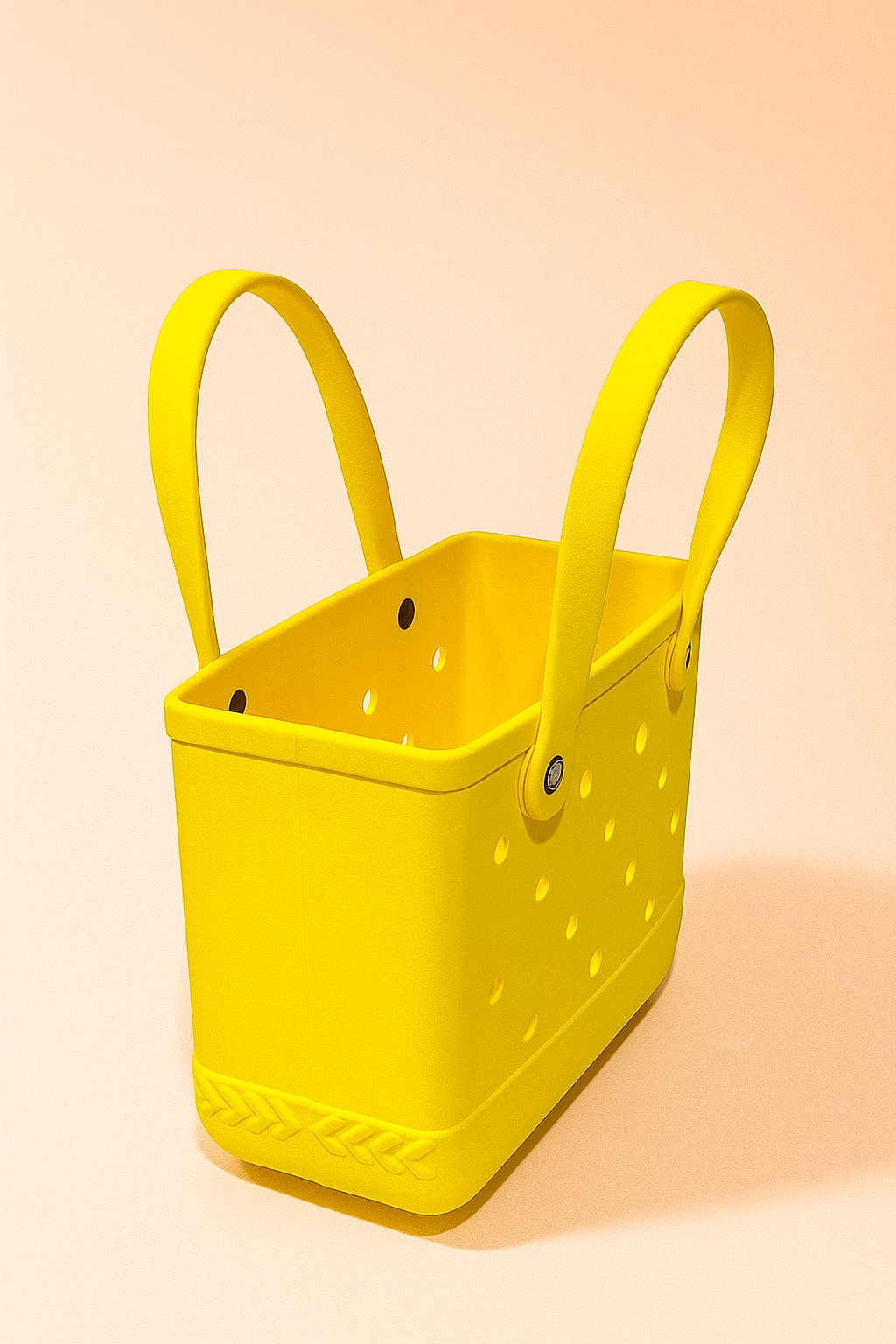 The Everyday Charm Tote | Trendy Crocs Style EVA Tote Bag | Waterproof Jelly Handbag with Fun Decorative Charms | Soft Lightweight Beach & Travel Bag for Women and Girls