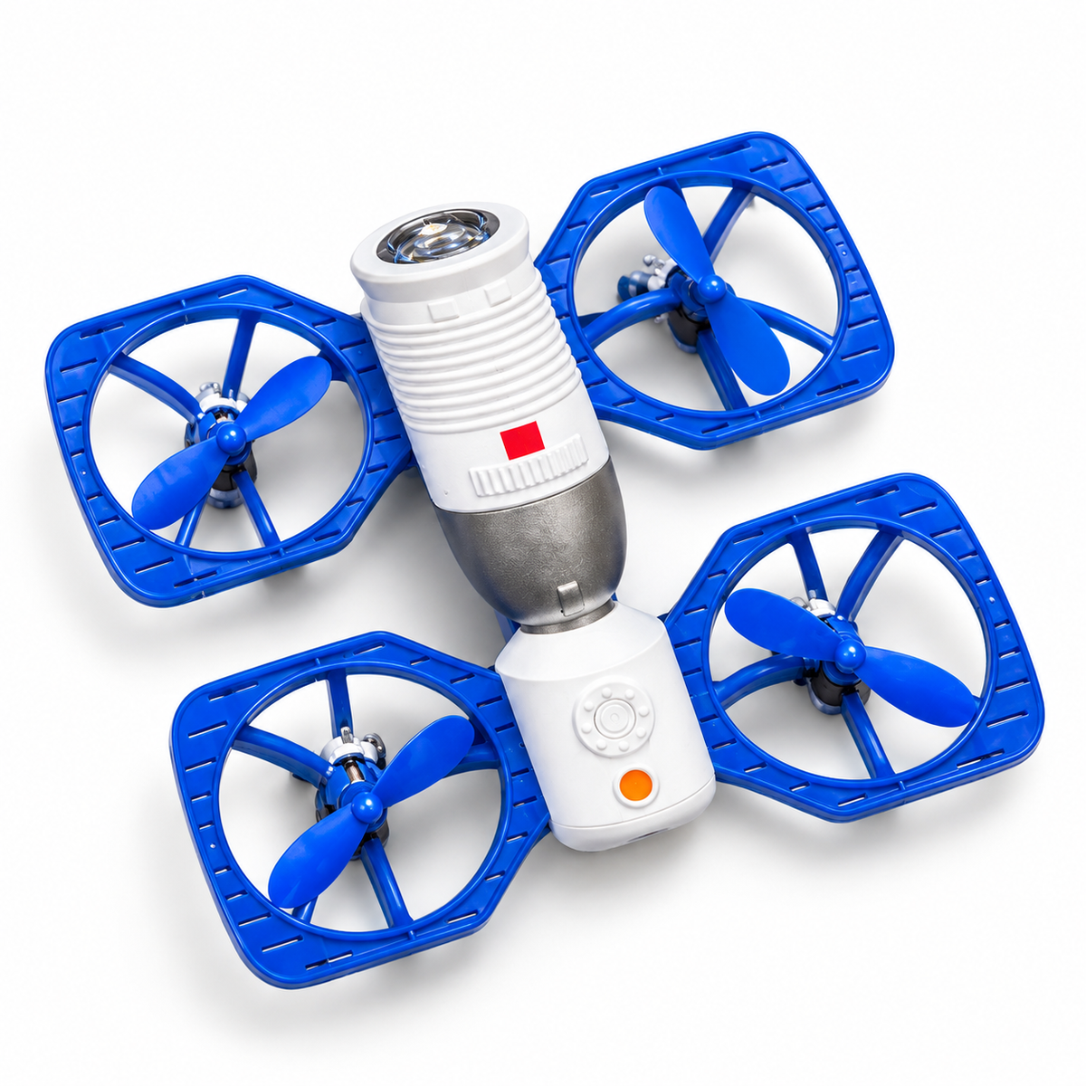 4DRC Mini Drone for Kids with Camera, Space Station Design, 5 LED Lights, Optical Flow Hover, 360° Flips, Headless Mode, One Key Return, Propeller Guards, Remote Control Toy Drone for Boys & Girls