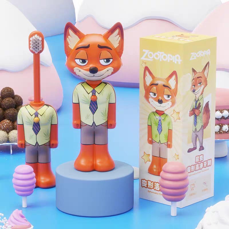 Portable Cartoon Toothbrush Holder Toy for Kids | Hygienic Travel Brush Case
