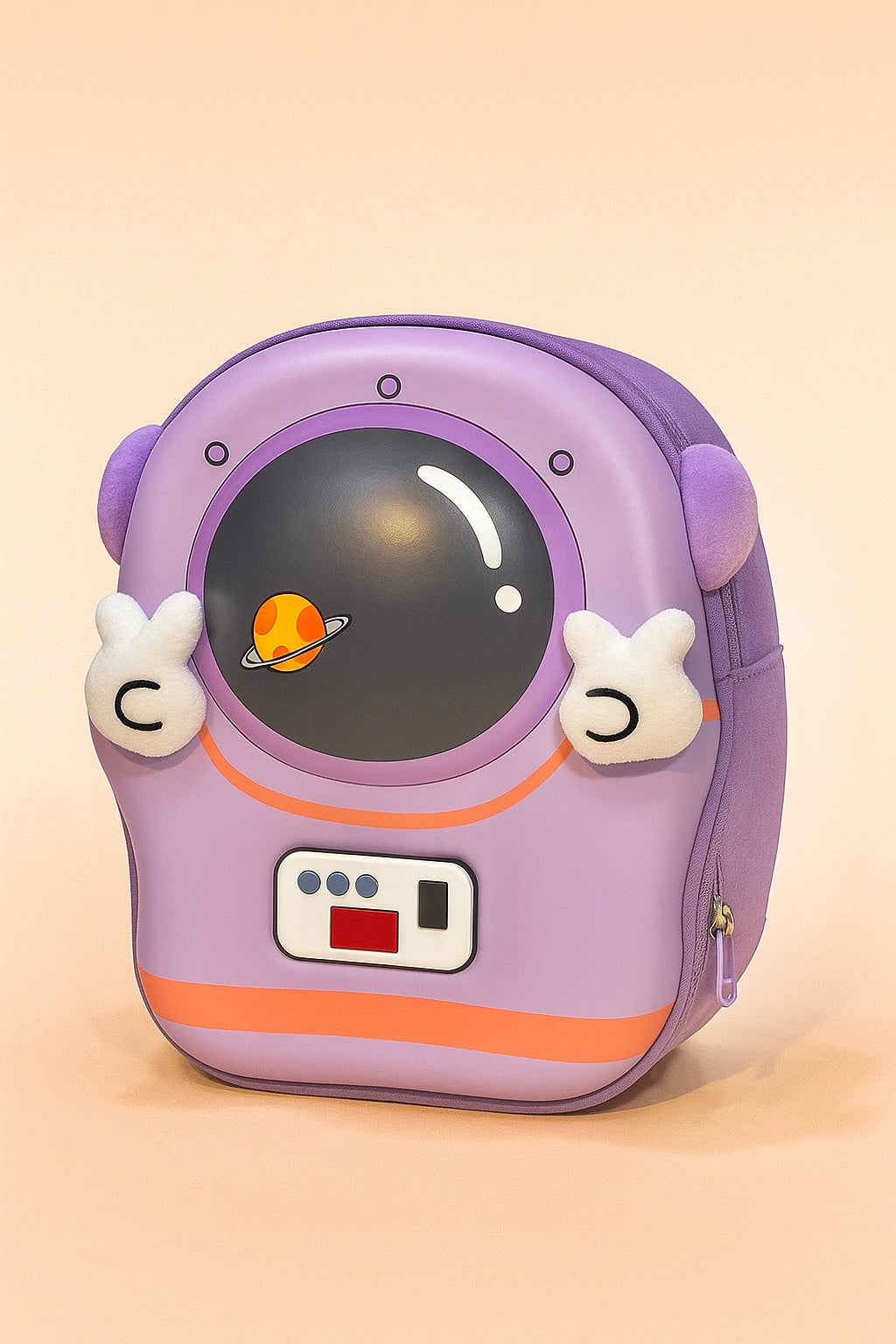 Astronaut Design Kids Backpack | 3D EVA Space School Bag for Boys & Girls | Cute Pink & Purple Waterproof Backpack | Lightweight Cartoon Travel & Preschool Bag