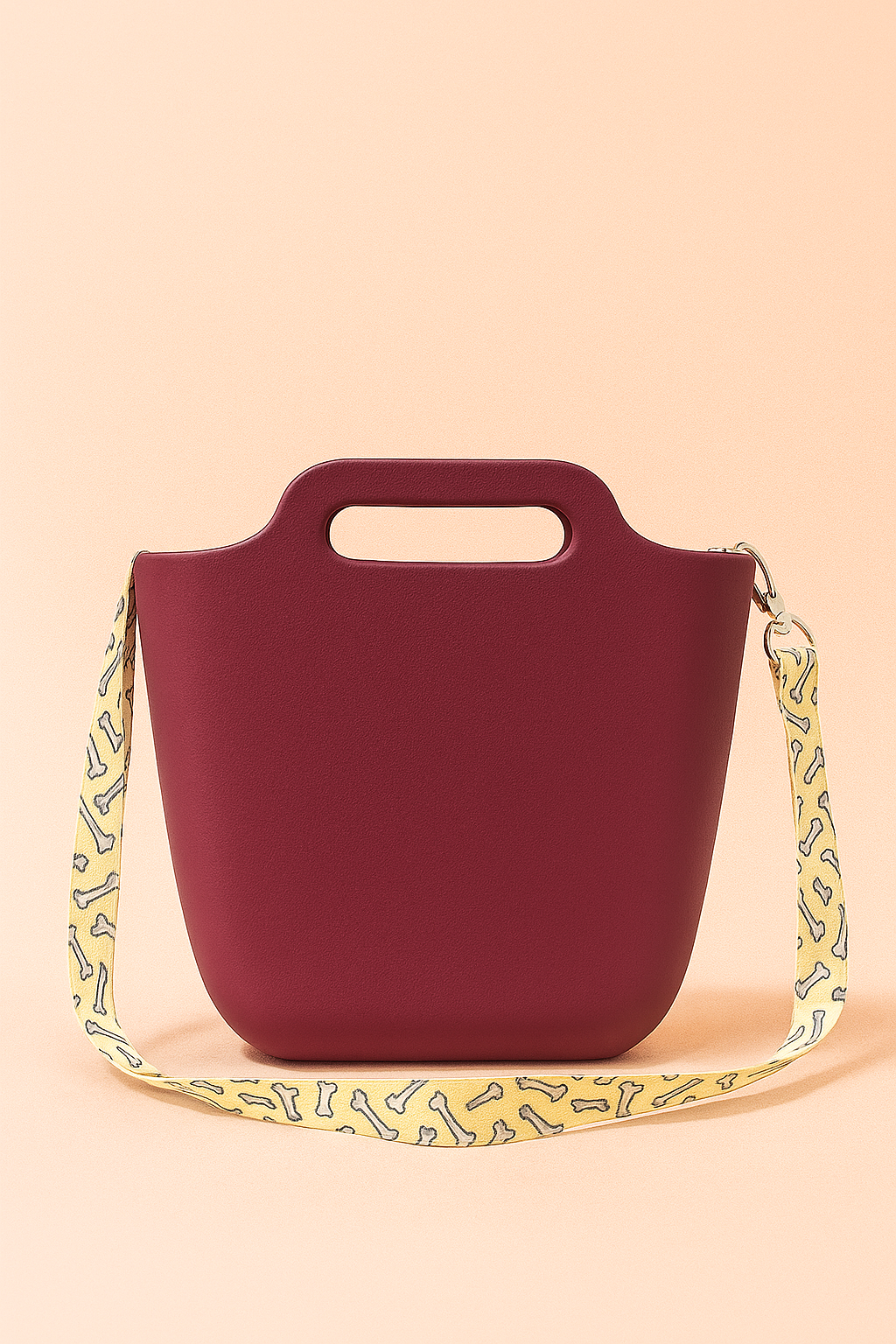 The Joy Sling | Trendy Crocs Style EVA Tote Bag for Women | Waterproof Handbag with Printed Strap & Fun Charms