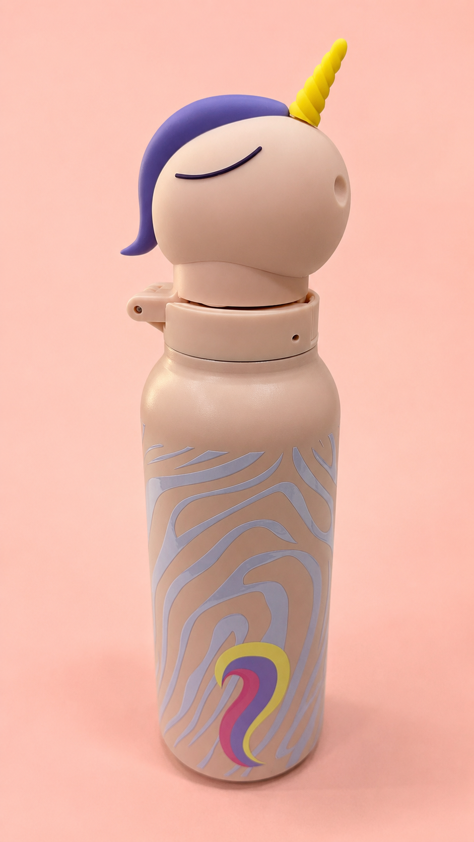 Harsh Store Kids Water Bottle | Cute 3D Cartoon Animal Sipper Bottle | Stainless Steel Insulated | Leak Proof, BPA Free | School Bottle for Boys & Girls | 580ml