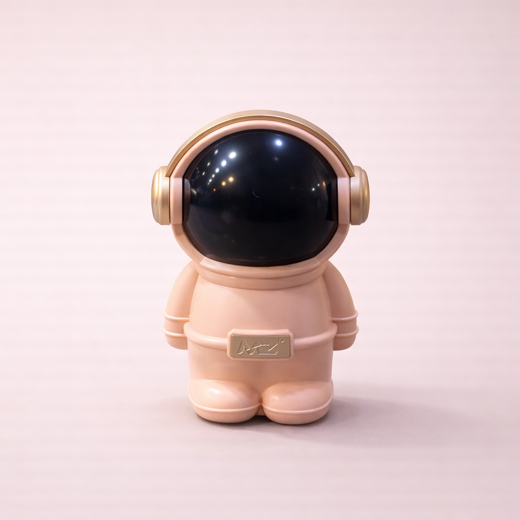 Space Adventure Astronaut Bluetooth Speaker – LED Color-Changing Helmet, Portable Wireless Mini Speaker with Galaxy Light Show, Gift Box Included – Blue