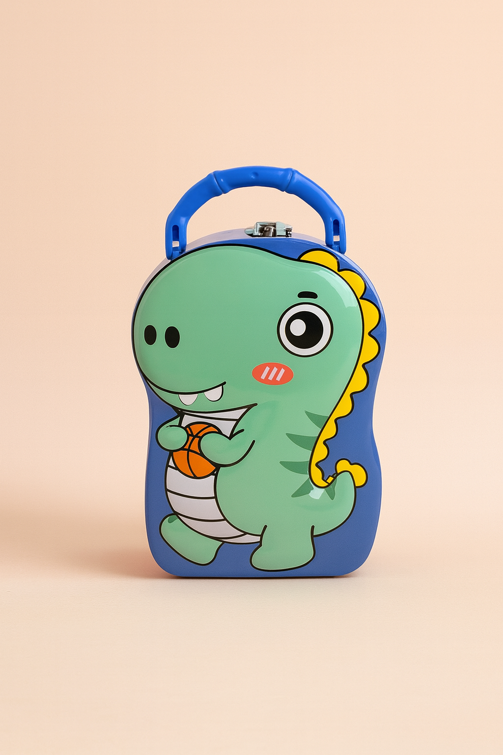 Dinosaur Shape Money Bank | Cute Green Dino Coin Box with Lock for Kids | Fun Piggy Bank Gift for Boys & Girls