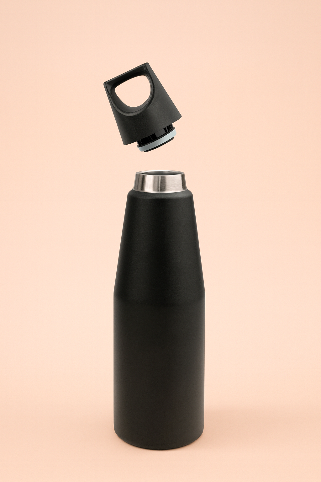 Sleek water bottle | Minimalist Water Bottle | Matte Finish Double Wall Stainless Steel Thermos | Leak-Proof & Insulated Bottle for Work, Gym, and Daily Hydration