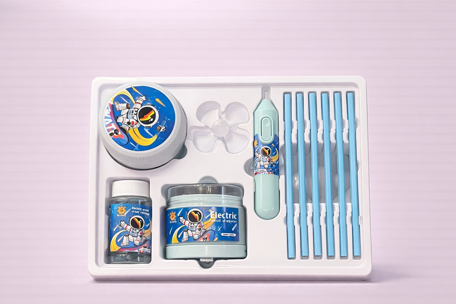 Electric Stationery Set for Kids | Automatic Pencil Sharpener & Writing Kit