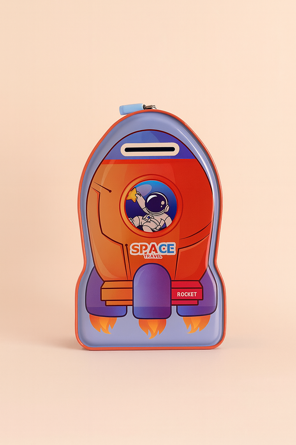 Rocket Shaped Space Travel Coin Bank for Kids | 3D Astronaut Design Money Box | Creative Piggy Bank for Boys & Girls