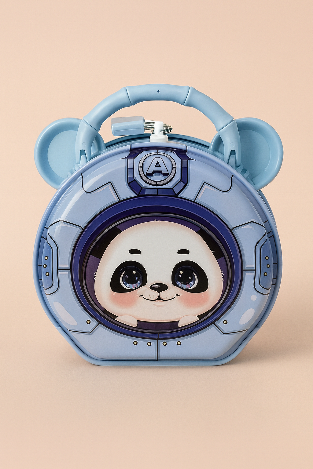 AstraCub Space Panda Money Bank – Lock & Key Coin Saver for Kids | Cute Astronaut Piggy Bank for Gifting & Daily Savings