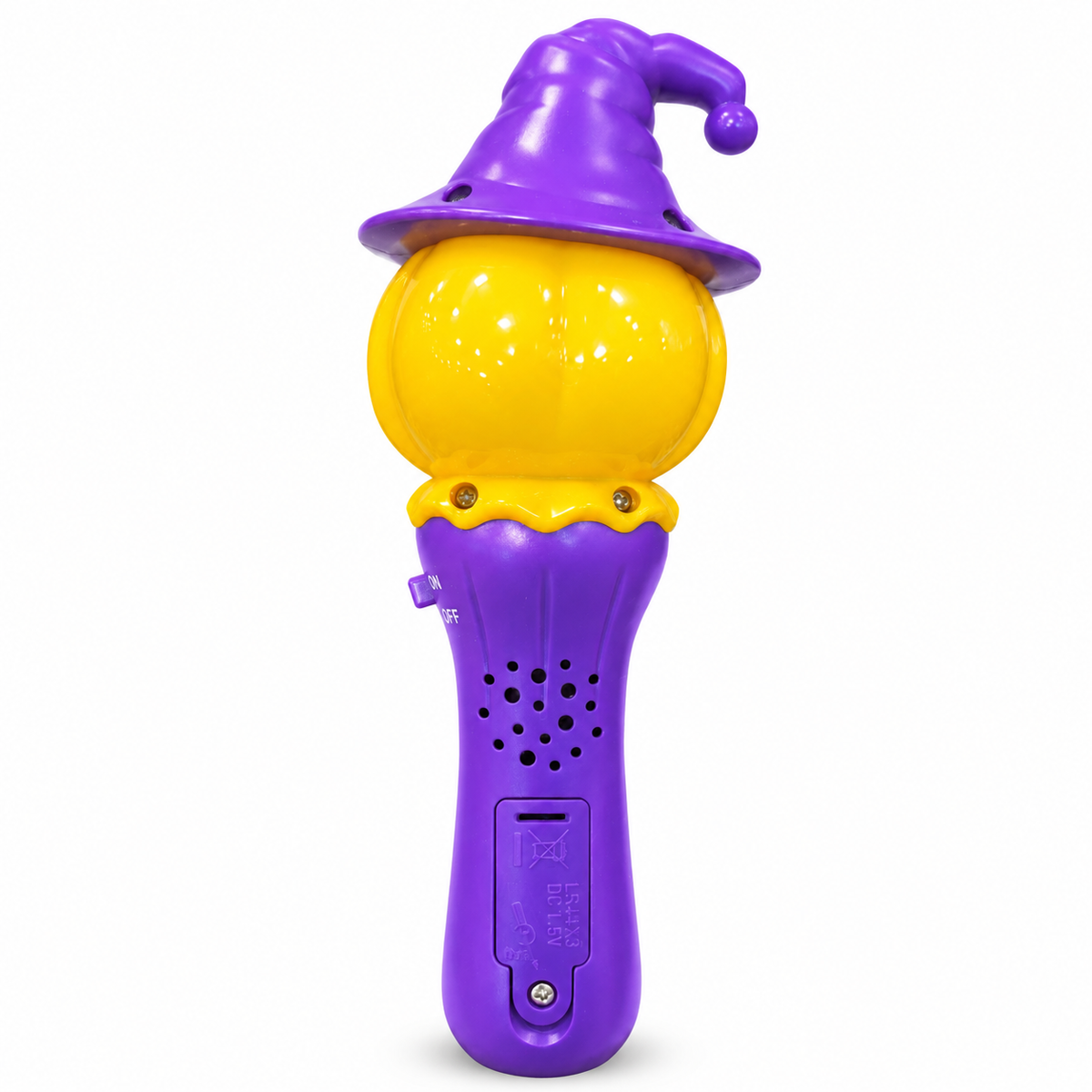 Halloween Light-Up Musical Wand for Kids – Handheld Spooky Sound & Light Toy with Glowing Eyes | Pumpkin, Skull, Witch & Ghost Designs | Halloween Party Favour, Trick-or-Treat Toy & Return Gift
