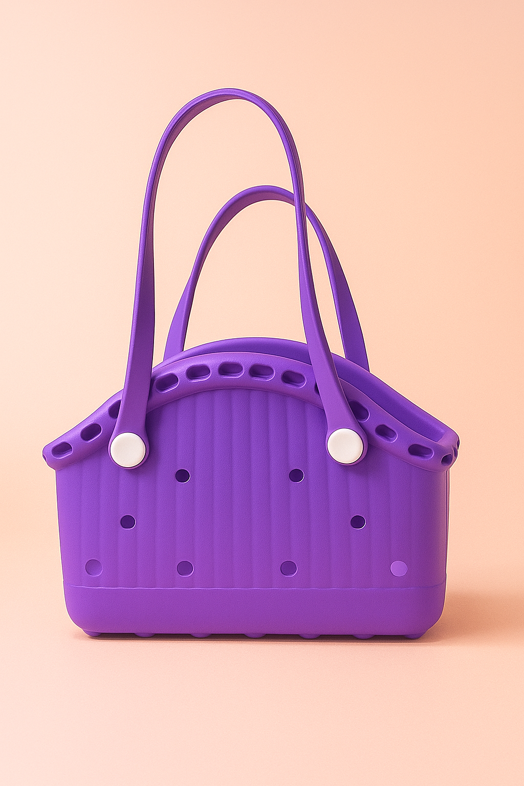 Charmify Carry-All Bag | Trendy Sky Crocs Style Basket Tote Bag | Waterproof EVA Jelly Handbag with Fun Charms | Large Capacity Beach, Travel & Daily Use Bag for Girls