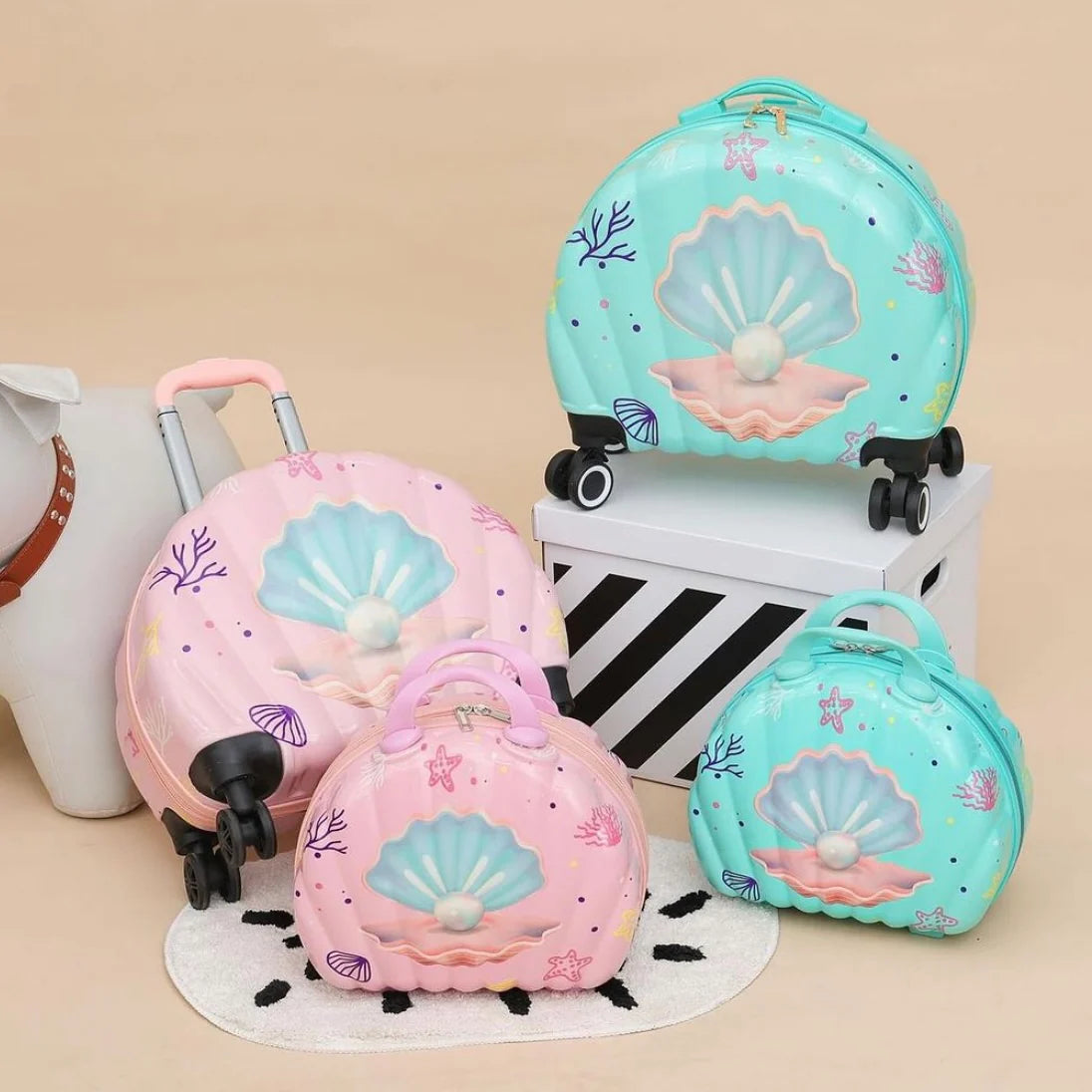 Sea Shell Luggage Set (12Hs-69)