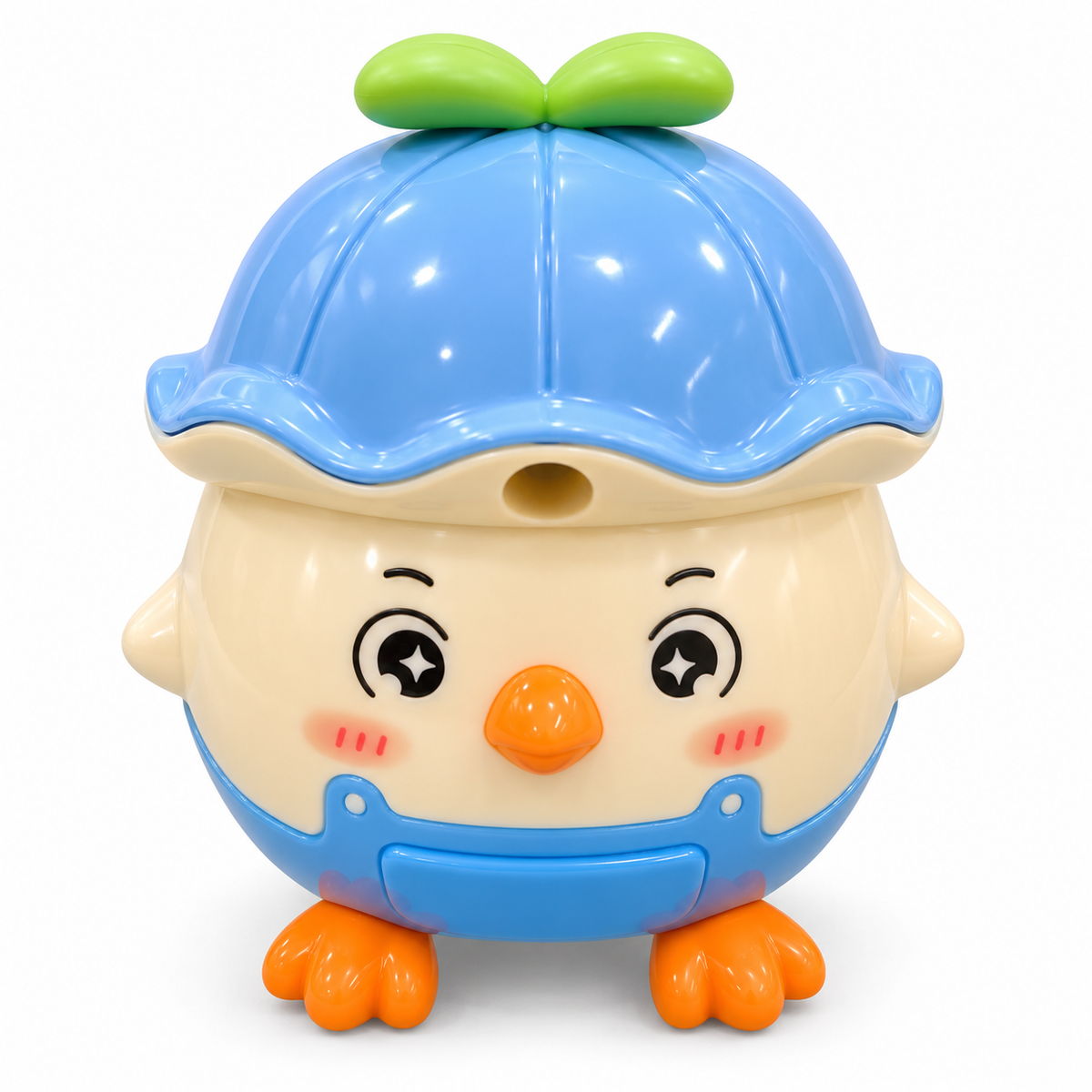 Chick Hand Crank Pencil Sharpener for Kids with Adjustable Point & Shavings Drawer