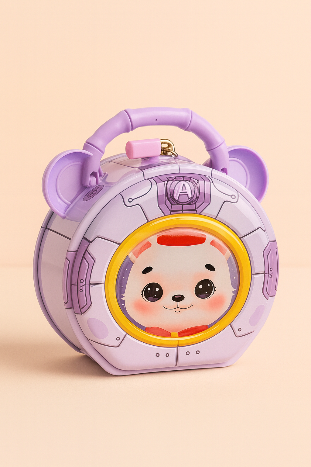 CosmoCub Galaxy Bear Money Bank – Lock & Key Space-Themed Coin Saver for Kids | Cute Astronaut Piggy Bank