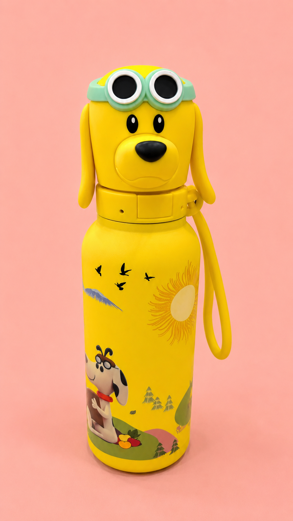 Harsh Store Kids Water Bottle | Cute 3D Cartoon Animal Sipper Bottle | Stainless Steel Insulated | Leak Proof, BPA Free | School Bottle for Boys & Girls | 580ml