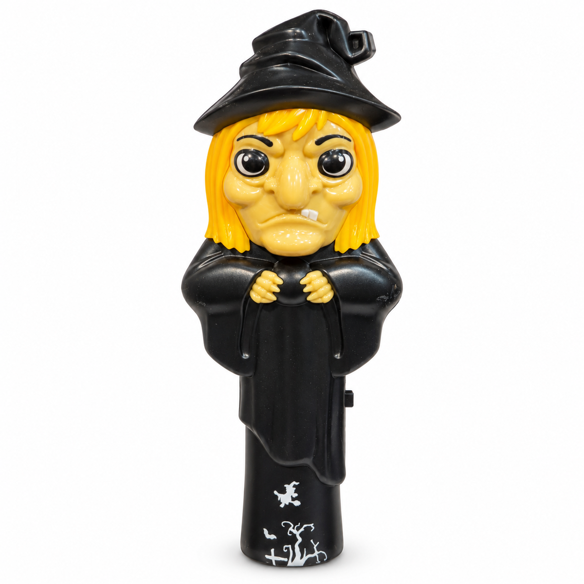 Halloween Light-Up Musical Wand for Kids – Handheld Spooky Sound & Light Toy with Glowing Eyes | Pumpkin, Skull, Witch & Ghost Designs | Halloween Party Favour, Trick-or-Treat Toy & Return Gift