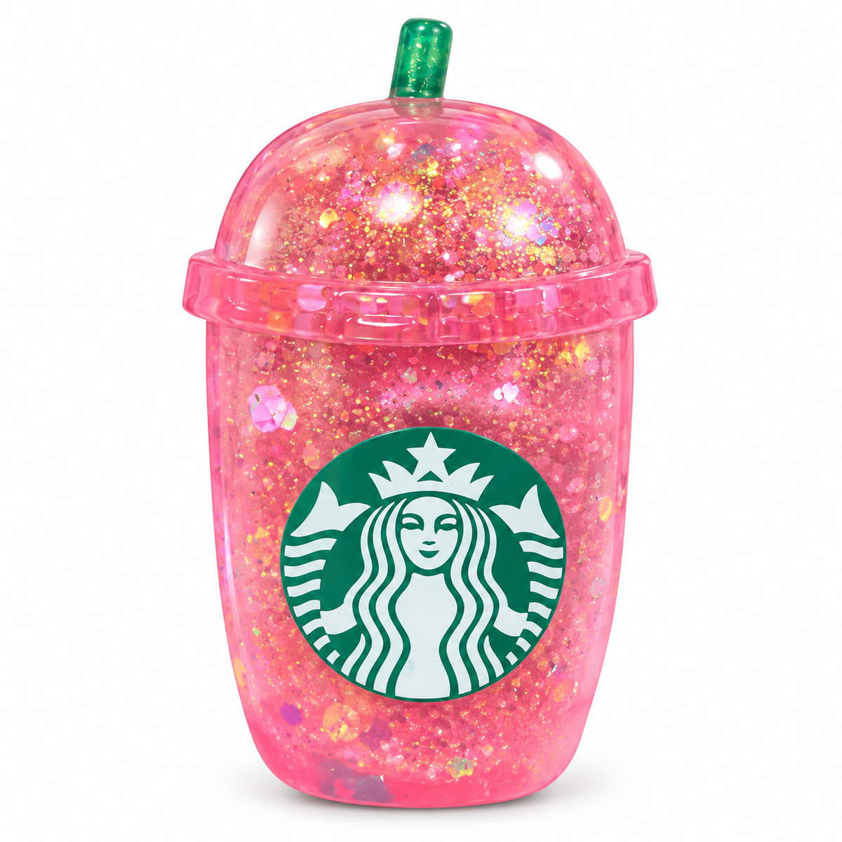 Starbucks Glitter Frappe Cup Squishy Toy, Liquid Glitter Sensory Fidget in 4 Colours