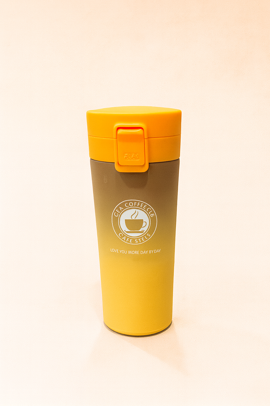 CapeStyle Push-Lock Hot & Cold Coffee Bottle | Vacuum Insulated Travel Mug with One-Touch Lid | Spill-Proof Stainless Steel Thermos for Work, Car & Daily Use