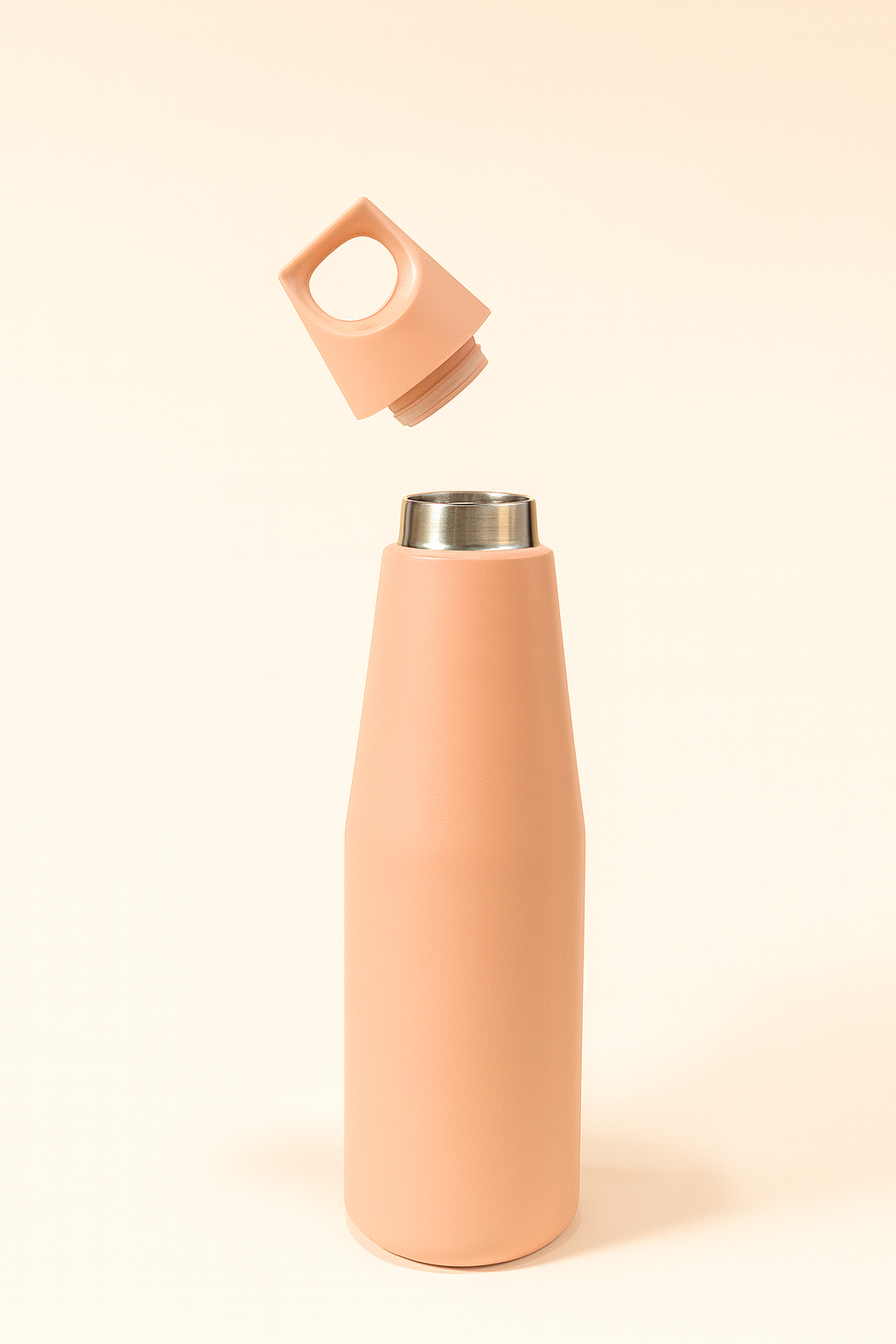 Sleek water bottle | Minimalist Water Bottle | Matte Finish Double Wall Stainless Steel Thermos | Leak-Proof & Insulated Bottle for Work, Gym, and Daily Hydration