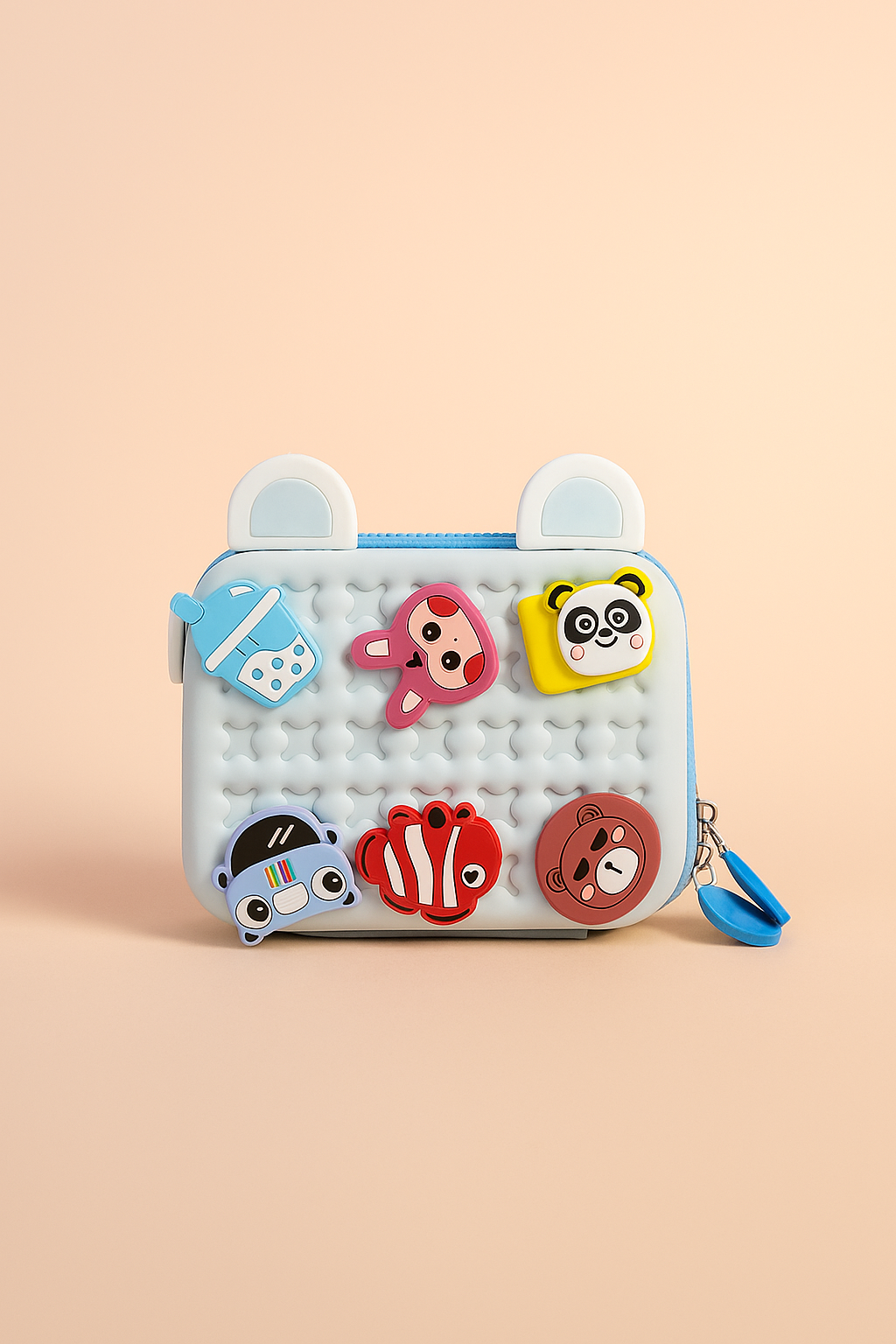 Side Sling Bag with Charms | Crocs Style Kids Sling Bag | Cute EVA Crossbody Bag with Animal Charms | Lightweight Waterproof Jelly Side Bag for Boys & Girls | Fun Travel & Everyday Use Bag